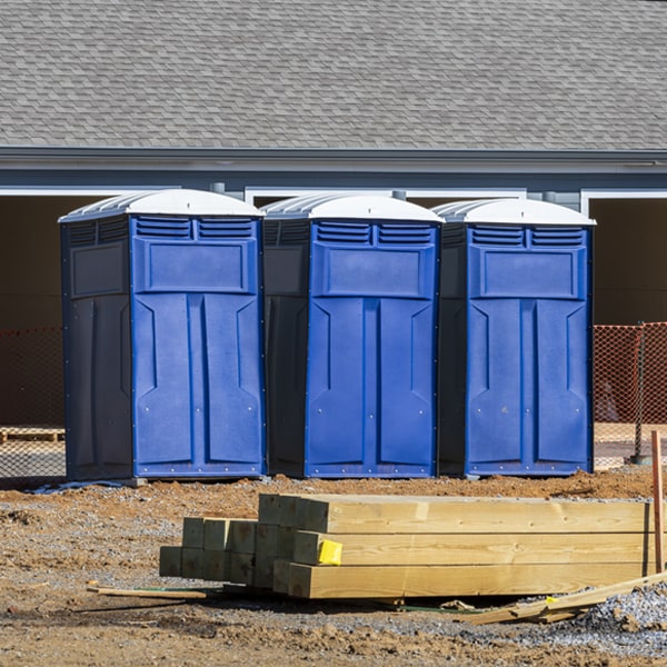 what is the expected delivery and pickup timeframe for the porta potties in East Winthrop